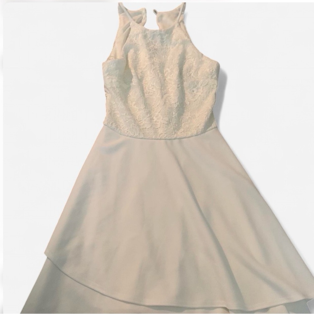 B. Smart Ivory Lace Dress